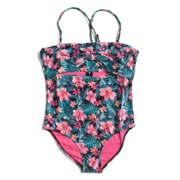 HURLEY Black Big Girls One-piece Swimsuit